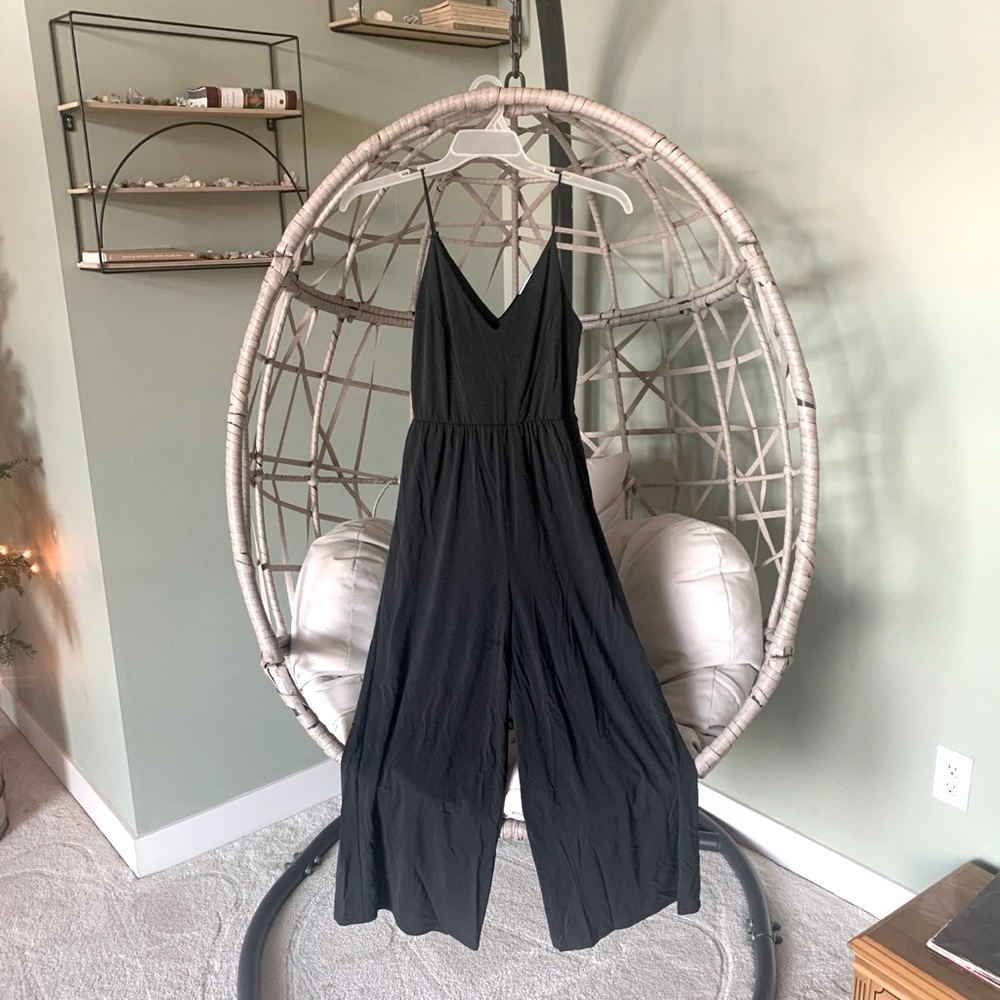 Small Black Jumpsuit Playsuit One-piece Bodysuit Catsuit Unitard Overall Onesie
